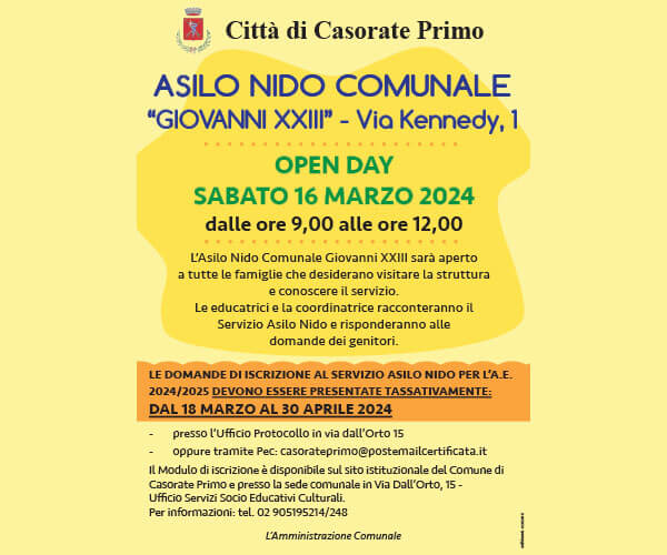 OPEN DAY ASILO NIDO